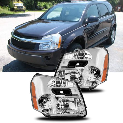 Faros de repuesto para Chevy Equinox 2005 2006 2007 2008 2009, par de faros izquierdo y derecho (lado del pasajero y del conductor)