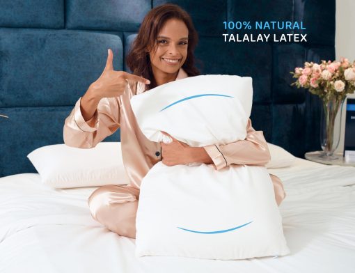 Almohada de latex natural Talalay DreamLogix Tamano Queen Suave Mediano Alto (Mediano Suave, Queen) - Imagen 2