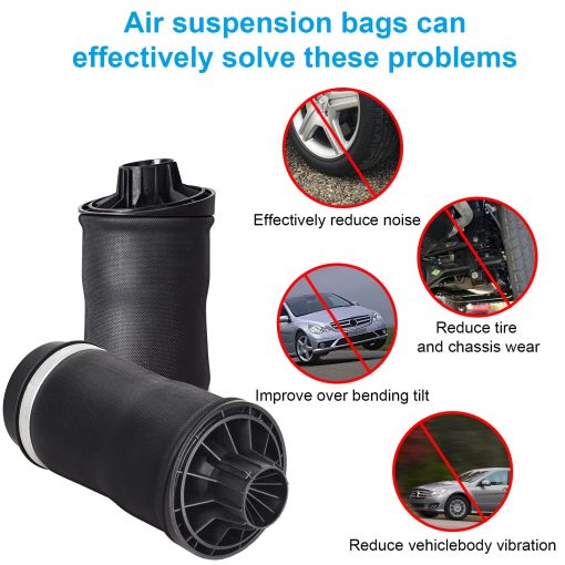 Nifeida 2513200025 Bolsas de Resorte de Suspension Neumatica Trasera Compatible con Mercedes Benz R320 2007-2009, R350 2006-2013, R500 2006-2007, R550 2008, R63 AMG 2007 OEM 2513200425 2513200325, Izquierda + Derecha - Imagen 5