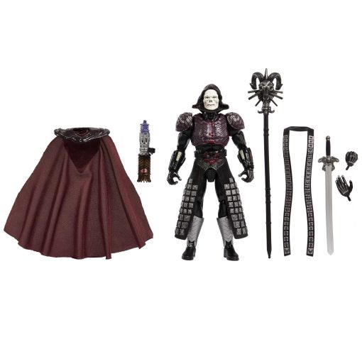 Figura de accion Masterverse de Masters of the Universe, Skeletor articulado coleccionable de MOTU con piezas y accesorios intercambiables