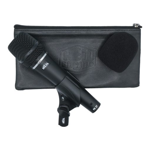 Microfono dinamico Heil PR 37 para aplicaciones en vivo, Microfono XLR para musica en vivo, Amplia respuesta de frecuencia, Sonido ultra claro, Rechazo de ruido trasero superior y construccion duradera - Negro - Imagen 4