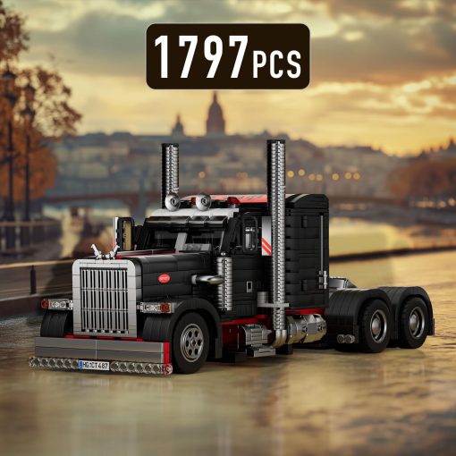 Mould King Juego de Construccion Camion Semi, Sets de Camiones Coleccionables Modelo de Vehiculo para Construir y Exhibir, 10037 Kits de Bloques STEM Decorativos para Adultos y Niños Niñas de 14+ Años (1797 Piezas) - Imagen 2