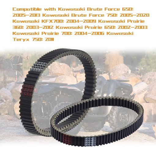Correa de transmision de repuesto KARSEE 59011-0003 59011-0019 para Kawasaki Brute Force 650 750 2005-2020/ KFX700 /Prairie 360/Kawasaki ATV Teryx 750 - Imagen 2