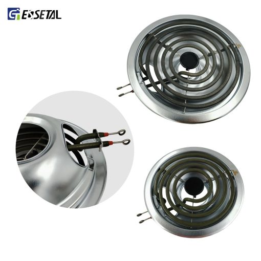Juego de Repuesto de Elemento para Quemador de Estufa Electrica MP22YA con 4 Piezas de Bandejas de Goteo W10290350 W10290353 Compatible con Estufa Electrica Whirlpool - Imagen 4