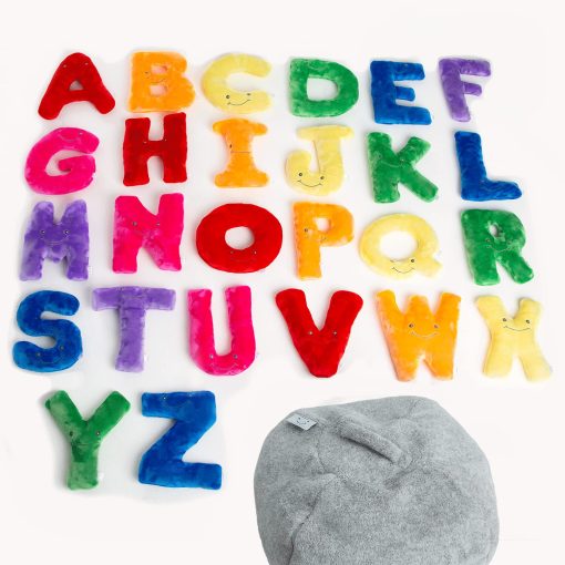 Juguetes educativos Alphapals del alfabeto - Conjunto de 26 letras en colores arcoiris, letras de peluche grandes de 11" en bolsa de peluche - Regalos perfectos para el aprendizaje del lenguaje y reconocimiento del abecedario para niños de 3, 4 y 5 años - Imagen 3