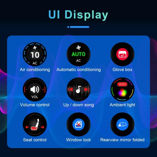 Estacion de acoplamiento de expansion de control inteligente LCD Weuaste, compatible con Tesla Model Y/Tesla Model 3 (2021-2024), controlador de perilla fisica multifuncional, control de aire acondicionado, control de asiento del pasajero - Imagen 7