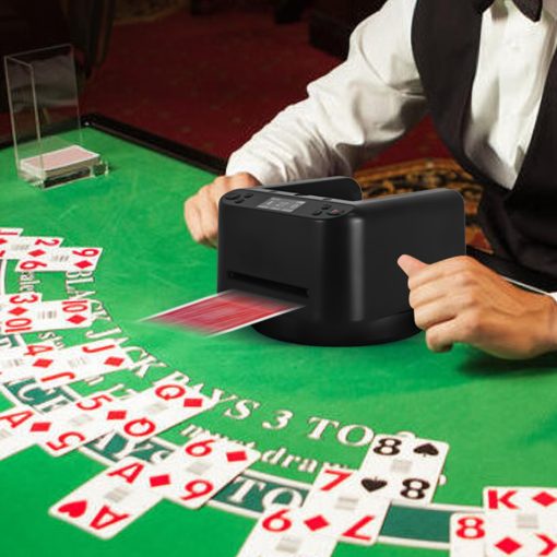 Repartidor Automatico de Cartas CARDSPIN, Rotacion de 360?, Maquina Automatica de Repartidor de Cartas de Poker Rapido, Preciso y Estable, Distribuidor de Cartas para 1-8 Jugadores, Accesorio para Juegos de Mesa Texas Holdem Blackjack - Imagen 7