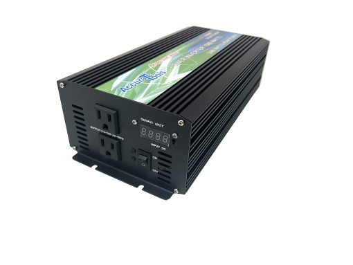Inversor de Corriente de Onda Sinusoidal Pura de 1500W con Medidor LED de Voltaje de Entrada y Potencia de Salida, Ideal para Coche, Furgoneta y Sistema Solar