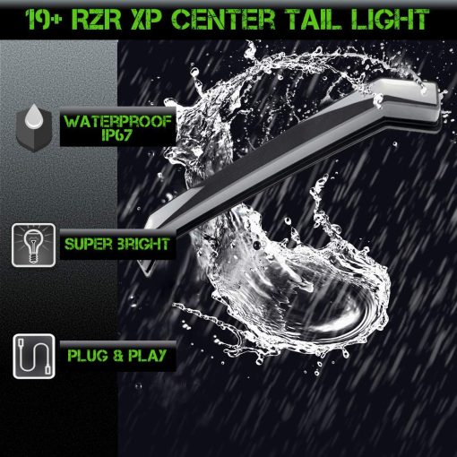 SLK-Lights RZR XP Luces Fang Ahumadas y Luz Trasera Central Ahumada, Lampara de Acento Central Trasera Luces Traseras de Repuesto OEM para Polaris RZR XP 1000 Turbo Sportsman 1000 XP 2019 2020 2021 (Paquete Humo/Humo) - Imagen 5