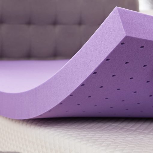 SINWEEK Topper de Colchon de Espuma Viscoelastica de Gel de 3 Pulgadas Suave y Ventilado para Alivio de Presion, Transpirable, Tamano King