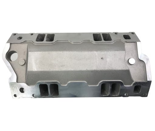 Colector de admision de un solo plano de aluminio para motor Chevy SBC Vortec Small Block de alta elevacion 350, DM-3318 - Imagen 5