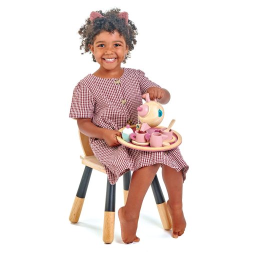 Juego de te Birdie Tender Leaf Toys - Tetera realista, tazas y golosinas para simulacion de fiesta de te - Desarrollo social, creativo e imaginativo - Juego de rol educativo - Edad 3+ - Imagen 5