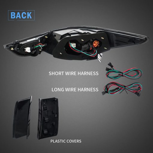 Faros traseros LED VLAND para Hyundai Sonata 2011 2012 2013 2014 (Solo para version de EE. UU.) (Humo) - Imagen 3