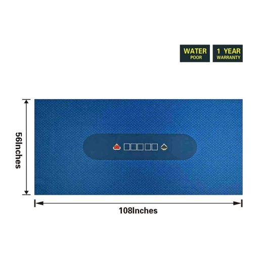 Tapete profesional de fieltro Texas Holdem BALIKEN de 108 x 56 pulgadas, mantel de alta calidad a prueba de polvo para juegos de azar, lavable y planchable - Imagen 2