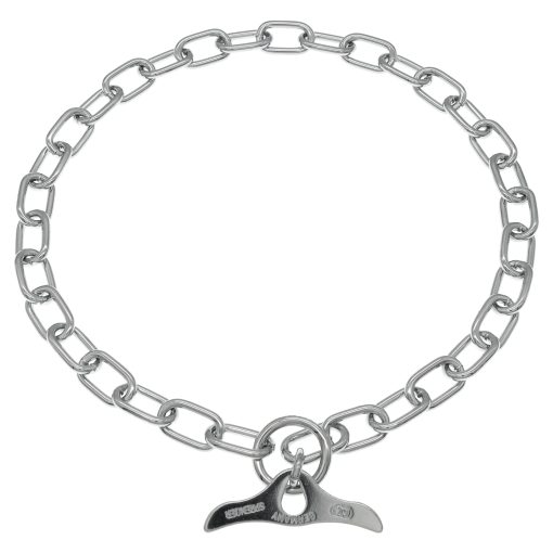 Collar de adiestramiento profesional para perros Herm Sprenger de acero cromado para ahorro de pelaje con eslabones medianos y cierre de palanca, para perros pequenos, medianos y grandes, cadena de correccion deslizable fabricada en Alemania (26 pulgadas (65 cm)) - Imagen 5