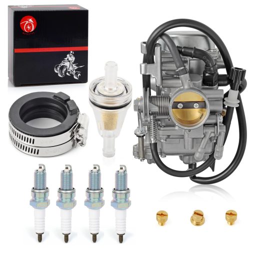 Carburador y Colector de Admision Bujia para HONDA Shadow VLX 600 VT600 VT600C VT600CD Deluxe 1999-2007 - Imagen 5