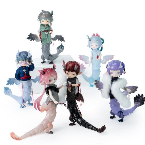 BEEMAI Adou-Loong Fantasia Serie 6PCs (Juego de 6 No Repetir) 1/12 Muñecas BJD Lindas Figuras Coleccionables Regalo de Cumpleaños