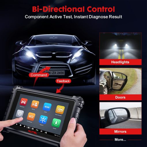 Autel MaxiCOM MK906 Pro Scanner, Herramienta de Escaneo basada en Android 10 con Codificacion de ECU, Actualizacion 2023 de MaxiSYS MS906BT y MS906 Pro, Escaner Bidireccional con 36+ Servicios, Compatible con BT506 y MV108 - Imagen 3