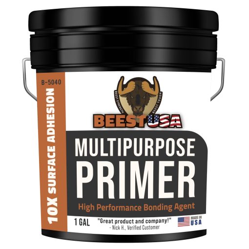 BEEST Multi-Purpose Primer - Capa Base para Techos de Autocaravanas, Capa Base EPDM, Capa Base de Concreto, Capa Base de Goma Liquida, Recubrimiento para Techos EPDM, Capa Base para Decks, Adhesion de Alta Adhesion No Toxica y Pegajosa - 1Gal