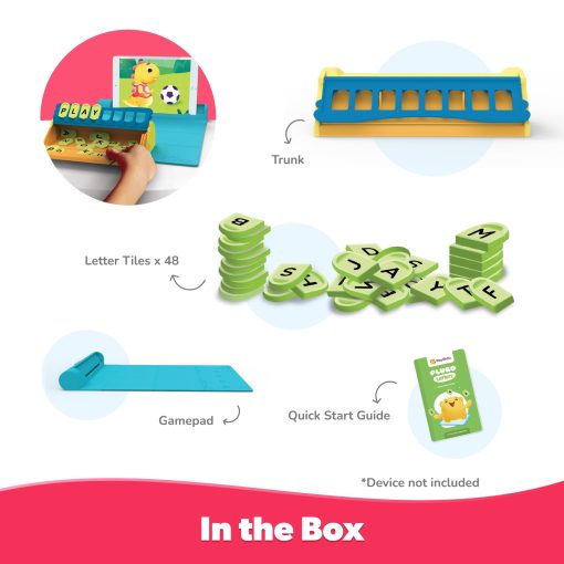 Juego Educativo de Palabras PlayShifu- Kit de Letras Plugo+App con 9 Juegos de Aprendizaje, Regalos STEM para Ninos de 4 a 8 anos Fonetica, Ortografia y Gramatica 48 Fichas de Alfabeto Funciona con tablets y moviles El empaque puede variar - Imagen 2