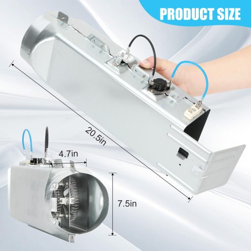 Elemento Calefactor de Secadora DC97-14486A con OEM DC96-00887A, Compatible con Secadora Samsung dv40j3000ew/a2 dv45h7000ew/a2 dve50r5400v/a3 dve50r5200w/a3, Reemplaza DC97-14486D DC97-08891A AP4342351 PS2432265 - Imagen 6