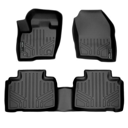 Tapetes para piso MAXLINER a medida para 2 filas color negro para Ford Edge 2015-2021