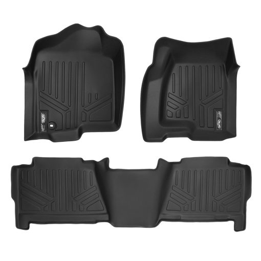 Juego de alfombrillas MAXLINER compatibles con Silverado/Sierra 1500/2500/3500 Crew Cab 1999-2007 / Escalade/Suburban/Yukon XL 2000-2006