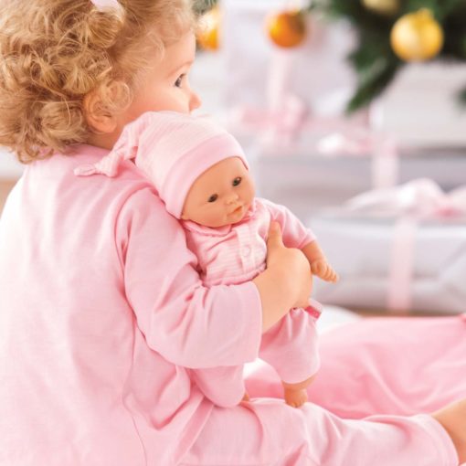 Muneca para bebe Corolle Bebe Calin Encantadora Pastel - Muneca de 12" con Cuerpo Suave, Traje Rosa, Ojos que se Abren y Cierran al Dormir, con Aroma a Vainilla, para Ninos de 18 Meses en Adelante - Imagen 3