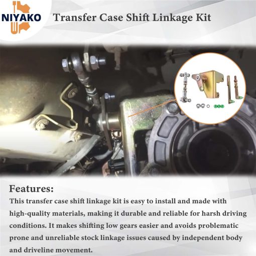 Kit de enlace de cambio de caja de transferencia de reemplazo Niyako # 4947100 para Wrangler TJ 1997-2006 - Imagen 4