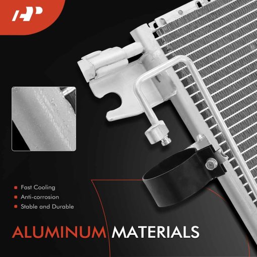 A-Premium Condensador de Aire Acondicionado A/C Compatible con Honda Passport 1998-2001 & Isuzu Rodeo, Amigo, Rodeo Sport, 2.2L 3.2L, Reemplazo # 3005, 8971787531 - Imagen 2