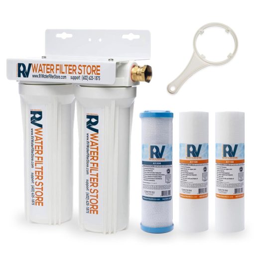 Sistema de Filtro de Agua para RV con Conexiones de Manguera - Sistemas de Filtracion Portatiles de Alta Calidad que Mejoran el Sabor y Olor