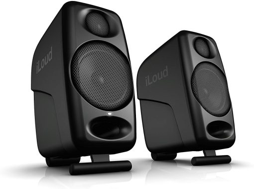 IK Multimedia iLoud Micro Monitor Altavoces de estudio portatiles Bluetooth inalambricos de 50 vatios, Monitor de referencia de estudio para produccion musical, mezcla, masterizacion, composicion, produccion y DJs