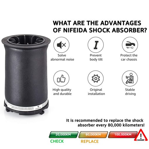 Nifeida 2 Pcs Suspension Neumatica Trasera Compatible con Hummer H2 2003 2004 2005 2006 2007 2008 2009 OEM 15172563 15190519 15938306 - Imagen 5
