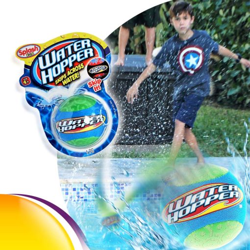 Pack de 12 JA-RU Water Hopper Ball Toy - Pelota de salto de agua (12 unidades), bola saltarina de agua. Bolas de agua para la piscina y para jugar en la playa. Pelotas saltarinas acuaticas. Incluye una pegatina 880-12s - Imagen 3
