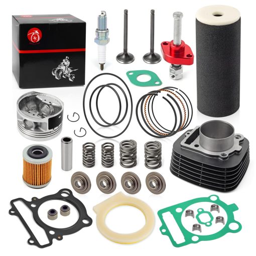 Kit de reconstruccion de extremo superior 83mm Cilindro Piston Anillo & Kit de Valvula de Admision y Escape Filtro de Aire Espuma Para YAMAHA Warrior 350 Raptor 350 1990-2011 - Imagen 4