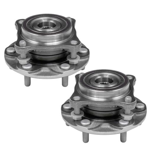 TUCAREST 515040 x2 (para 4WD solamente) Conjunto de Cojinete de Rueda Delantera y Cubo Compatible con 05-15 To-yota Tacoma, 03-16 4Runner, 07-14 FJ Cruisers / 10-16 Lexus GX460, 03-09 GX470 [4x4 AWD 6 Lug c/ABS]
