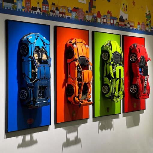 Tablero de exhibicion iLuane para Lego Technic Ferrari Daytona SP3 42143, Colectorias de adultos Lego Car Wall Mount para Building Set, Ideal para amantes de Lego (Solo tablero de exhibicion) - Imagen 3