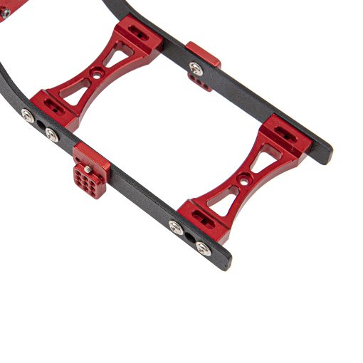 Marco de Chasis de Carro de Metal ShareGoo con Soporte de Suspension con Motor 370 Compatible con Modelo MN D90 D91 MN45 MN99 MN99S 1/12 RC Car (Rojo) - Imagen 4