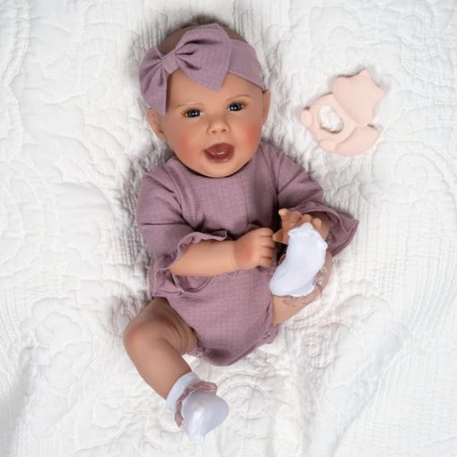 Muneca bebe realista Paradise Galleries de 19", Lauren Faith James Coleccion de munecas en vinilo GentleTouch - Nora - Imagen 4