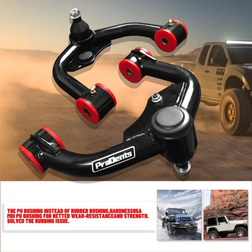 Brazos de control superiores delanteros para Nissan Frontier 2005-2021, Pathfinder 2004-2012, Xterra 2005-2015, 1-3" Brazo de control de suspension con bujes de PU, Reemplazo de brazos de suspension de fabrica OEM - Imagen 4