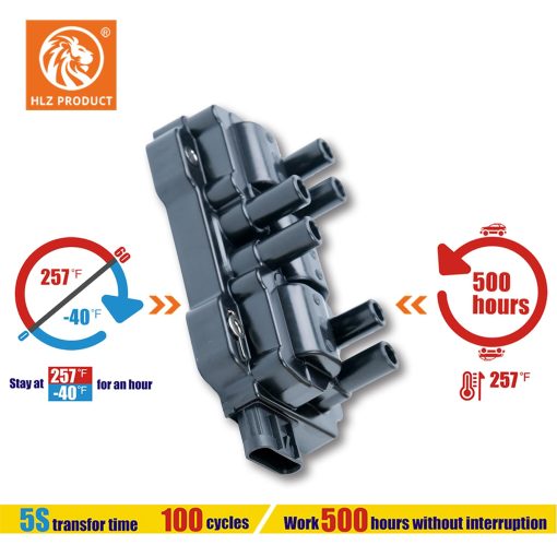 Pack de bobinas de encendido UF434 HLZPRODUCT Juego de 1 Compatible Con Buick Lucerne Rendezvous Terraza Chevy Equinox Impala Express 1500 Malibu Silverado 1500 Uplander Pontiac Saturn 3.4 3.5 3.9 4.3 V6 - Imagen 2