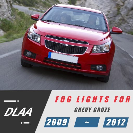 Luces de niebla DLAA para Chevy Cruze 2009 2010 2011 2012 Kit de lamparas de niebla delanteras estilo automovilistico con cables, lente clara - 1 par - Imagen 7