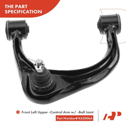 Conjunto de 4 Control Superior del Brazo, Extremo de la Barra de Acoplamiento Exterior, Compatible con Toyota 4Runner 2010-2019, FJ Cruiser 2010-2014, Lexus GX460 2010-2019, K620064 K620063 - Imagen 4