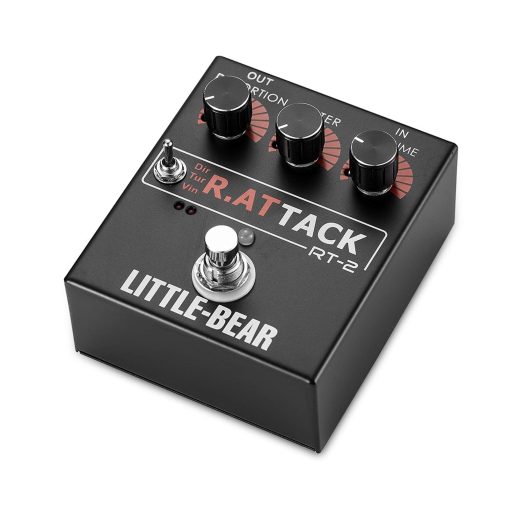 Pedal de Distorsion para Guitarra Bajo Little Bear 3 RAT Tack Nobsound Efecto de Pedal de Fuzz LED