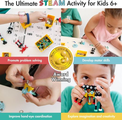 Juegos Educativos de Construccion Stem The Off Bits Group Makers con 750 Piezas para Ninos y Ninas, Juguetes de Aprendizaje en Grupo para Juegos de Aula, Regalos de Navidad y Cumpleanos para Ninos de 6 7 8 9+ - Imagen 2
