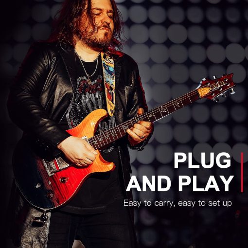 Sistema inalambrico para guitarra Xvive U2 con transmisor y receptor para guitarras electricas, bajo, violin (Carbono) - Imagen 4