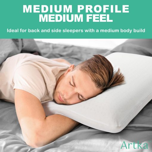 Almohada de Latex Talalay Premium 100% Natural, Almohada de Espuma de Latex Firme Intermedio Ayuda a Aliviar la Presion, Dolor de Cuello y Hombros, Sin Quimicos Toxicos de Espuma de Memoria, El Mejor Regalo (King (Extra Suave)) - Imagen 2