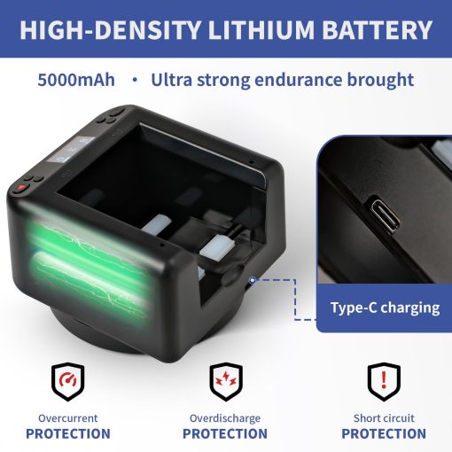 Maquina automatica de repartir cartas Greraes Rotativa para 2 barajas, 360 grados, recargable por USB, para jugar Texas Holdem, Juego de cartas Uno, Blackjack, A - Imagen 3