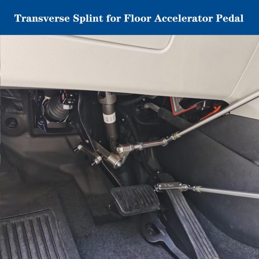 Controles manuales para conductores discapacitados, equipo de ayuda ajustable para conducir con discapacidad, controles manuales para vehiculos para discapacitados/ asistente de pedales de freno de coche, kit de dispositivo de alta gama con volantes giratorios - Imagen 5