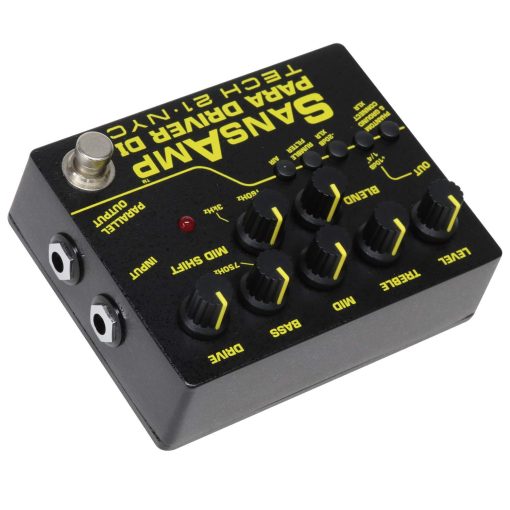 Pedal preamplificador Tech 21 SansAmp Para Driver DI V2 con paquete de 3 cables de parche MXR y paquete de puas Dunlop - Imagen 4